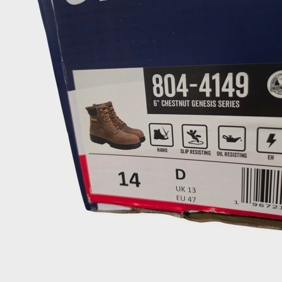 Thorogood 14 D 804-4149 Genesis Waterproof Nano Safety Toe EH Work Boots USA - Picture 13 of 16